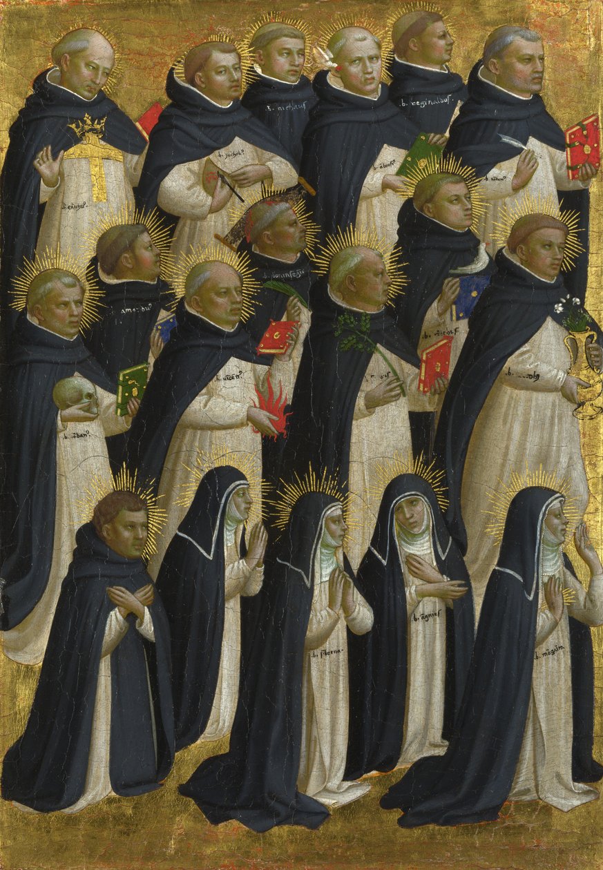 Det dominikanske velsignede panelet fra Fiesole San Domenico altertavle, ca. 1423-1424 av Fra Giovanni Angelico da Fiesole