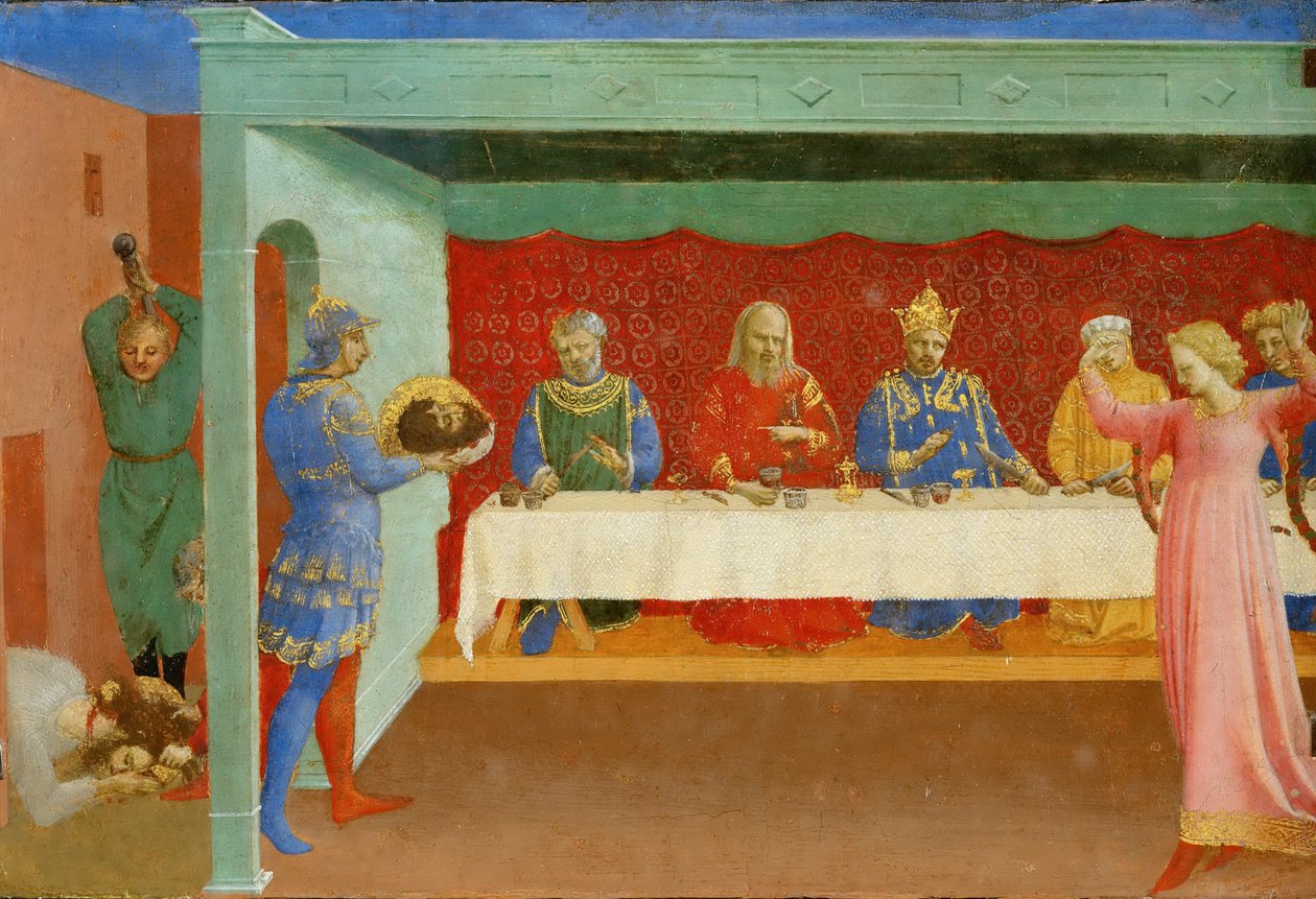 Festen til Herodes og halshuggingen av døperen Johannes, ca 1430 av Fra Giovanni Angelico da Fiesole