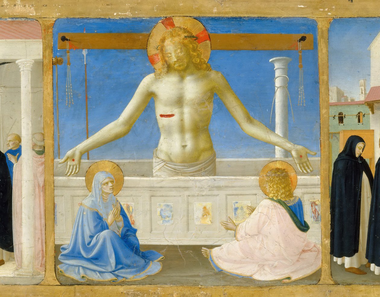 The Resurrection Predella of the retable The Coronation of the Virgin, ca 1430 av Fra Giovanni Angelico da Fiesole