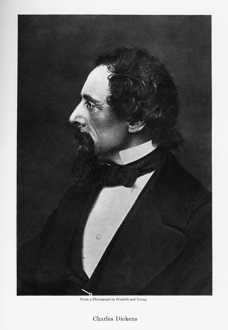 Charles Dickens, engelsk forfatter, ca 1860-tallet. av Fradelle and Young