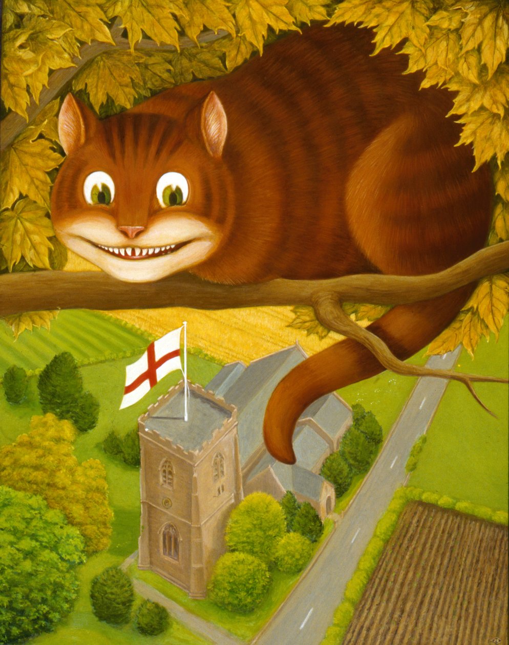 Cheshire Cat på Daresbury av Frances Broomfield
