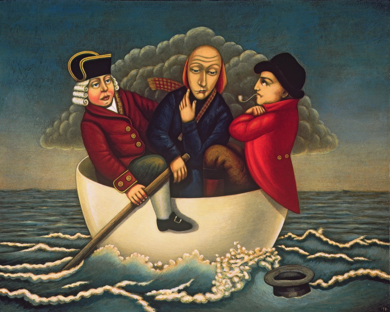 The Three Wise Men of Gotham, 2005 (olje og tempera på panel) av Frances Broomfield