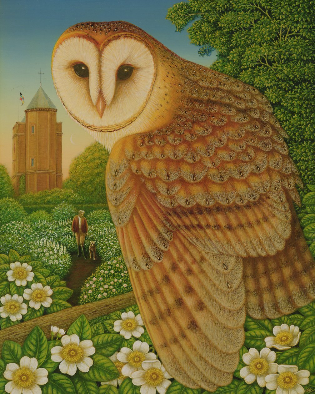 The White Garden, 1997 (olje og tempera på panel) av Frances Broomfield
