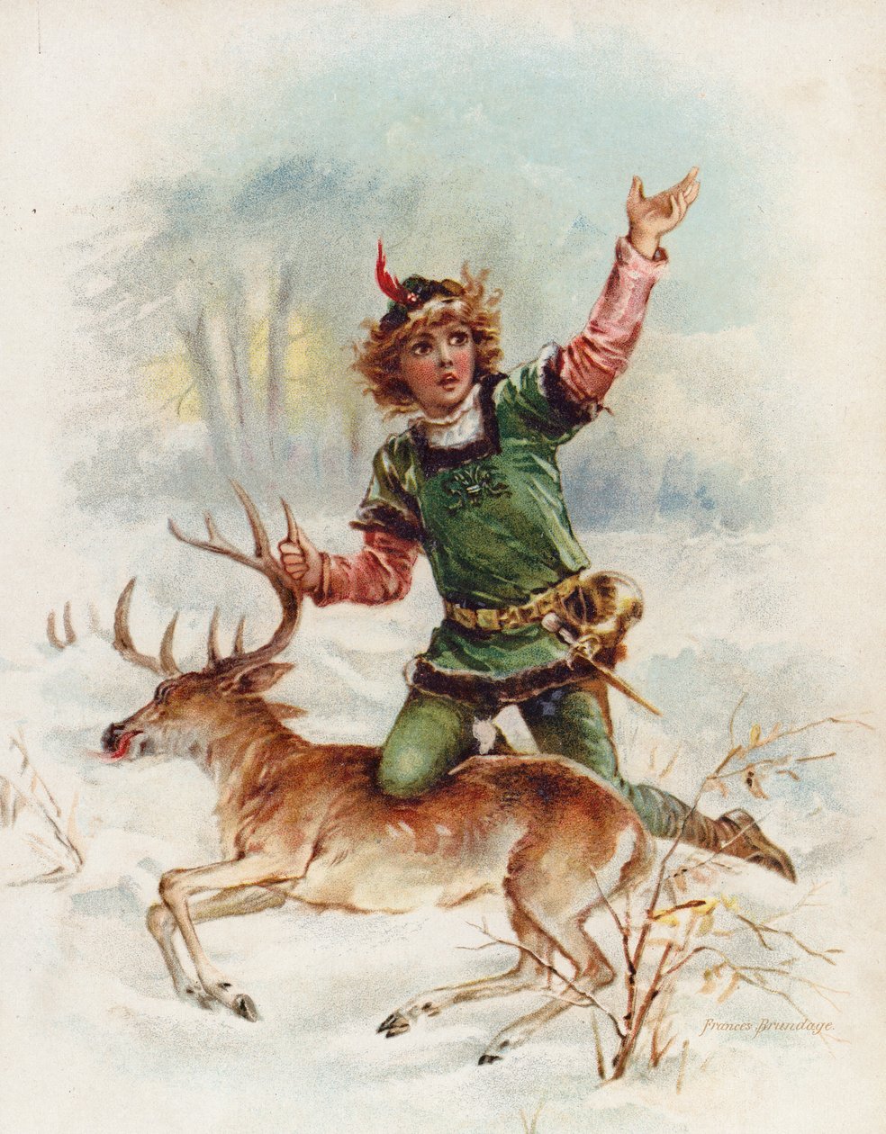 Edward av Caernarfon (kromolitografi) av Frances Brundage