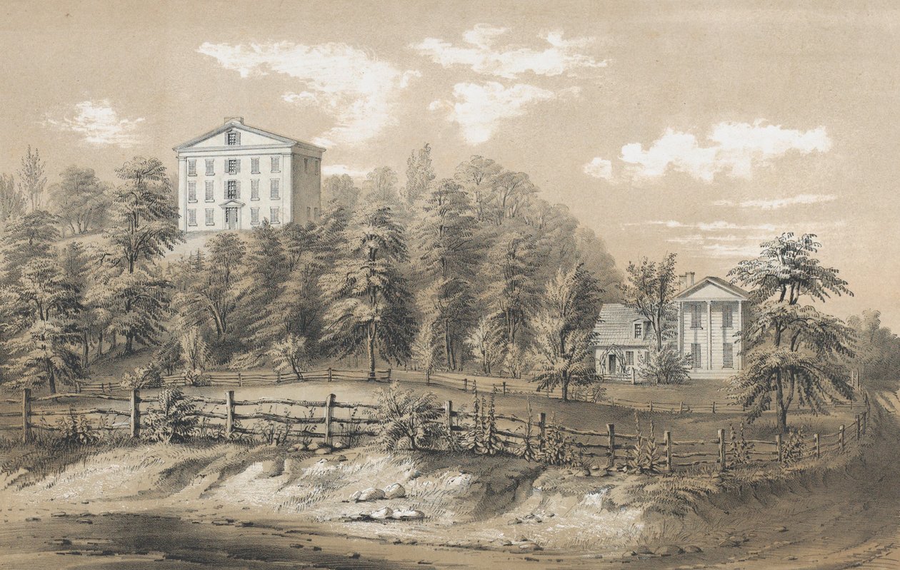 Richmond Seminary, Staten Island, NY, 1847-48. av Frances Flora Bond Palmer