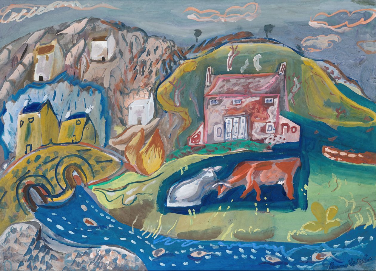 Solva, fiskevær i Pembrokeshire av Frances Hodgkins