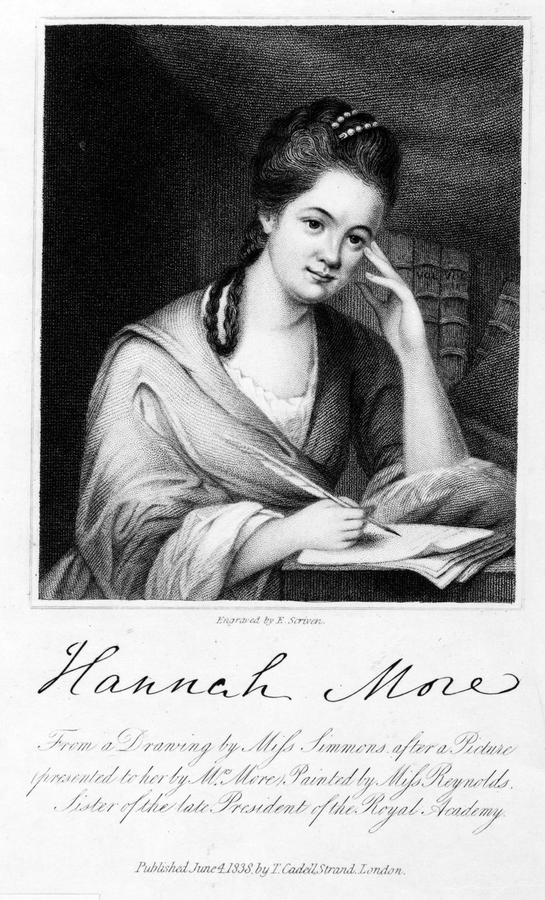 Hannah More, gravert av Edward Scriven, 1838 (gravering) av Frances Reynolds