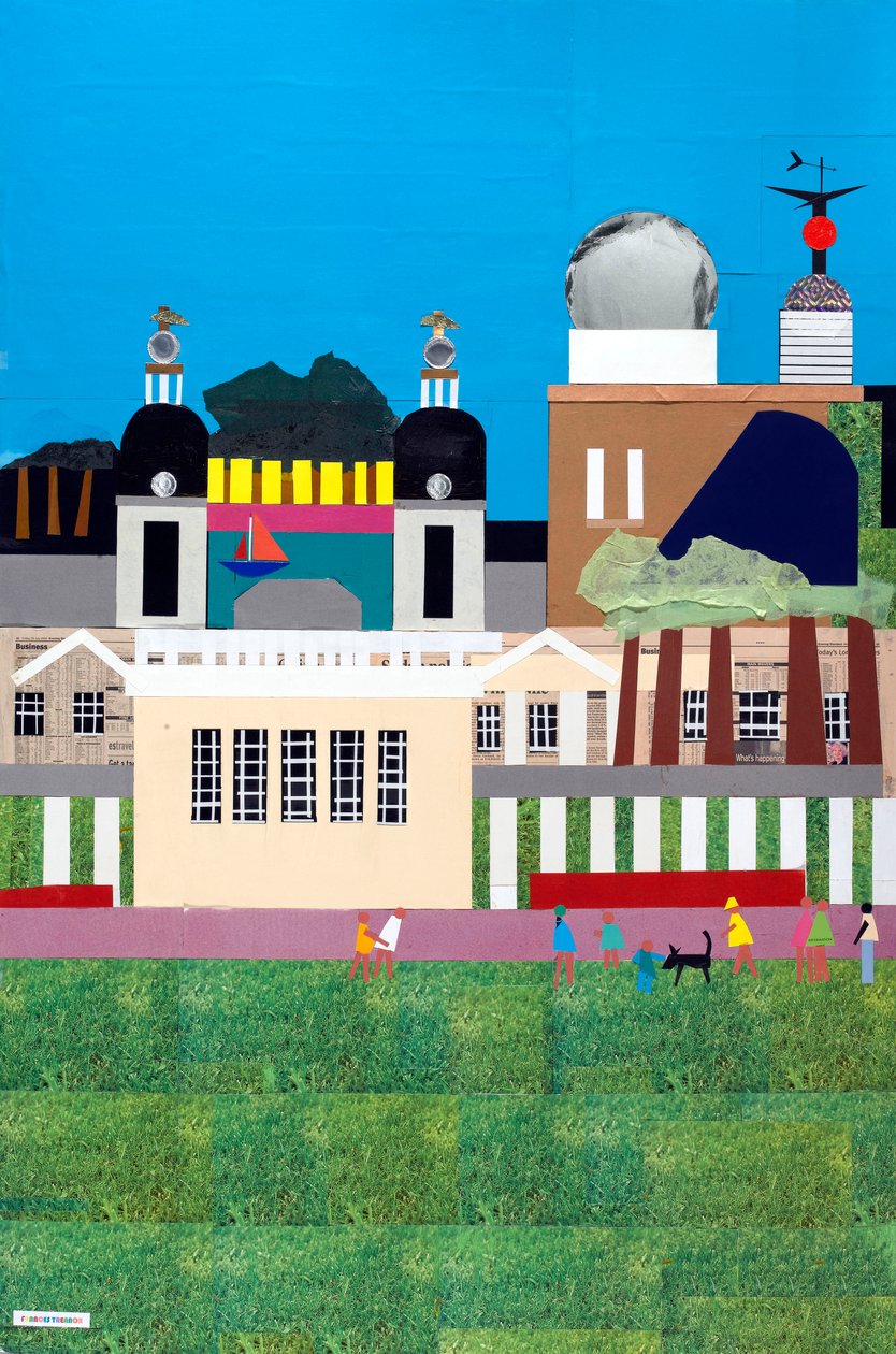 Greenwich Royal Park, 2009 (collage på papir) av Frances Treanor