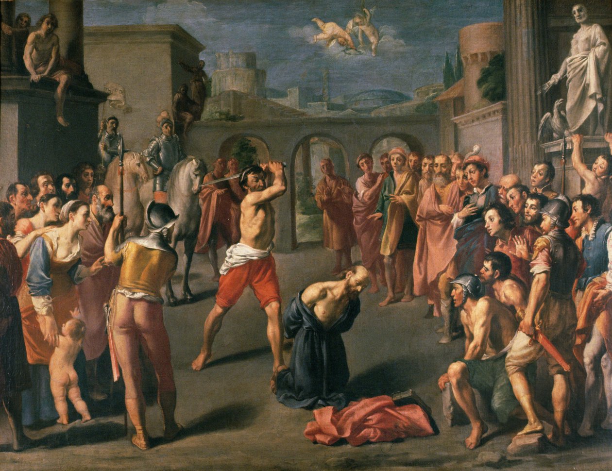 Martyrdommen til St.Paul av Franceschino Carracci
