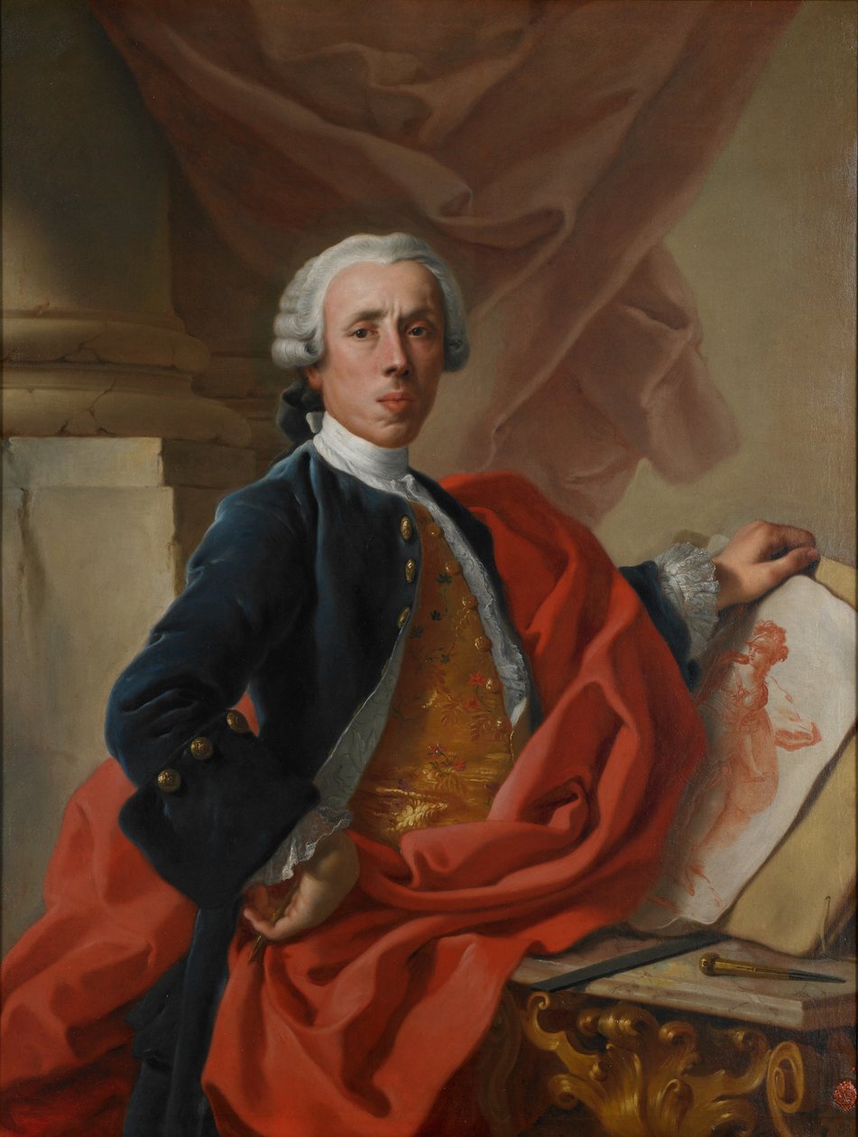 Selvportrett, ca. 1740 av Francesco de Mura