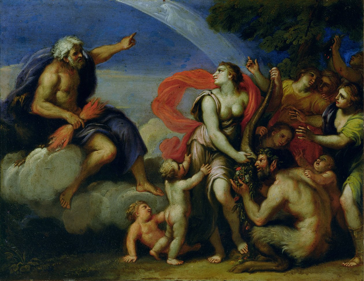 Jupiter og Pandora av Francesco Albani