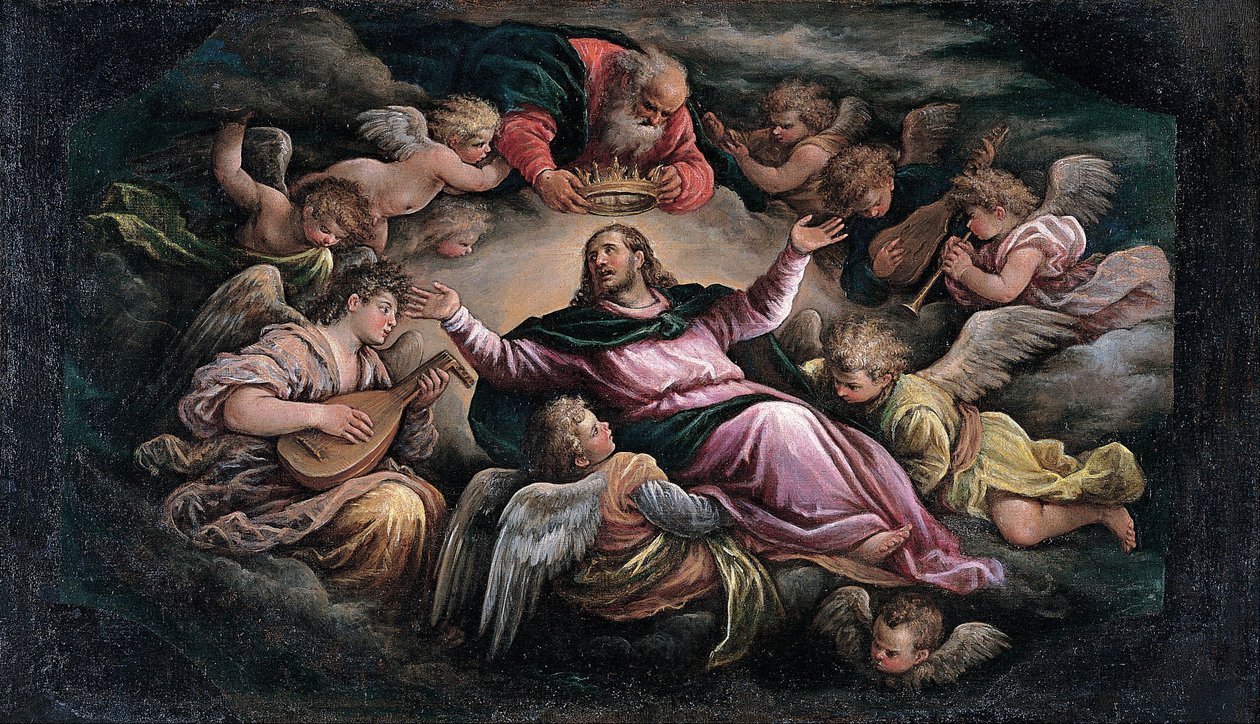 Kristus i herlighet av Francesco Bassano