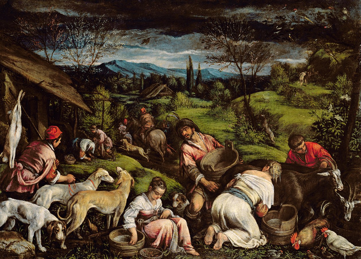 Våren, 1576 av Francesco Bassano