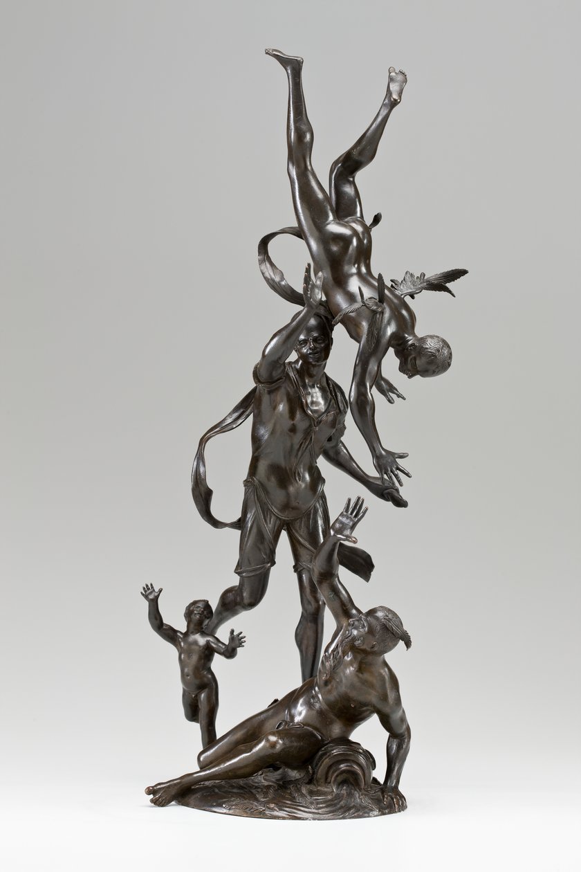The Fall of Icarus, tidlig på 1700-tallet (bronse) av Francesco Bertos