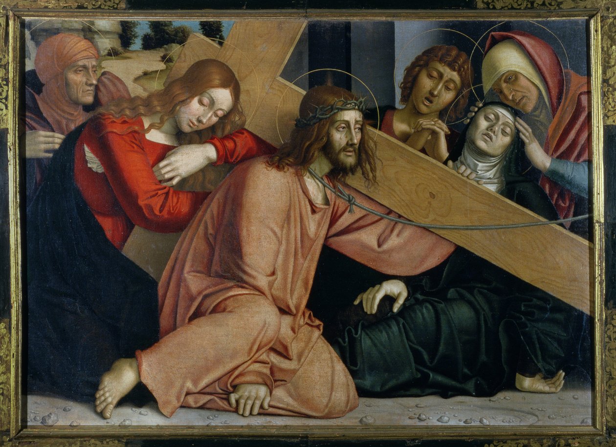 Kristus faller under korset av Francesco Bonsignori