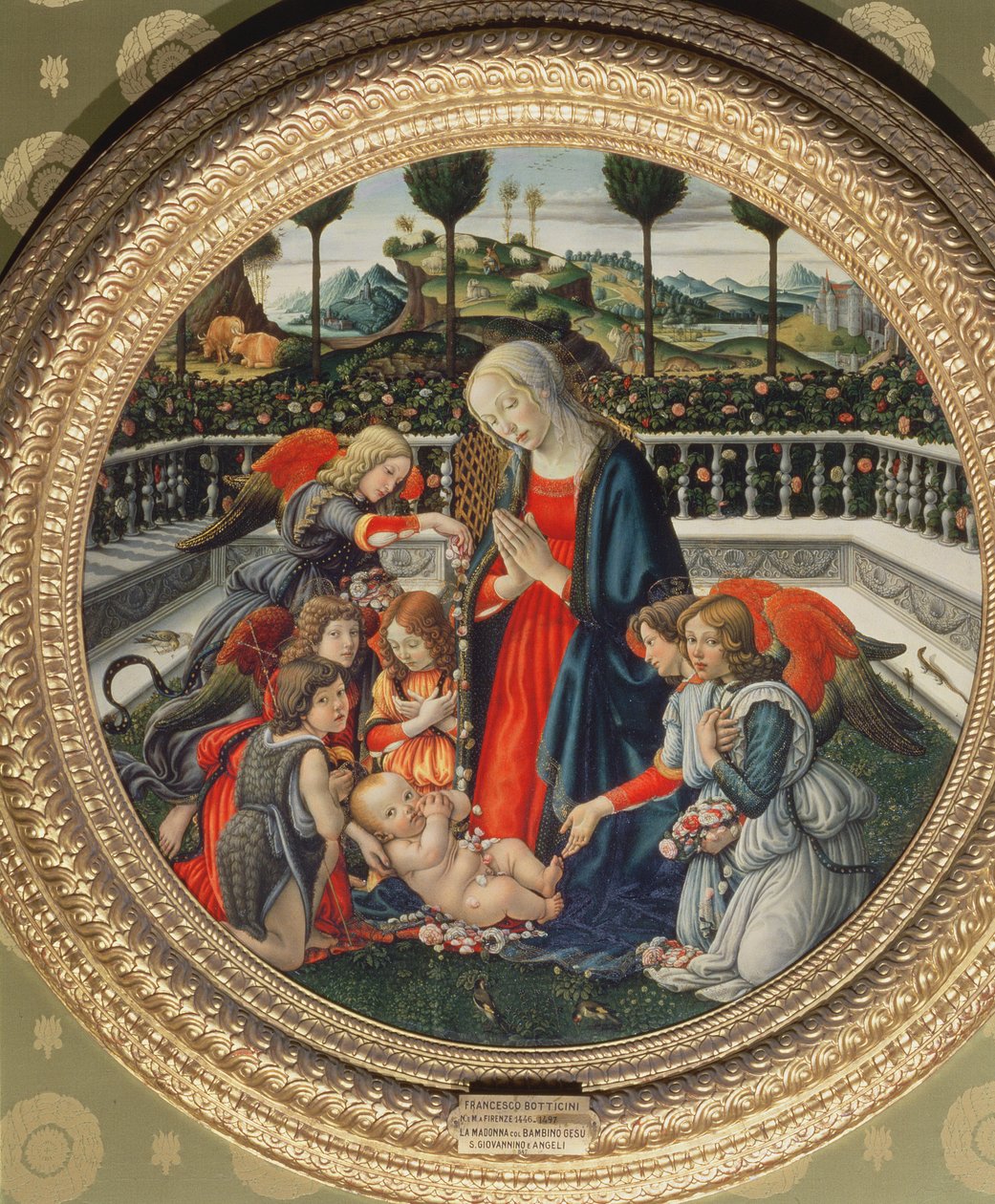 Tilbedelse av Kristusbarnet av Francesco Botticini