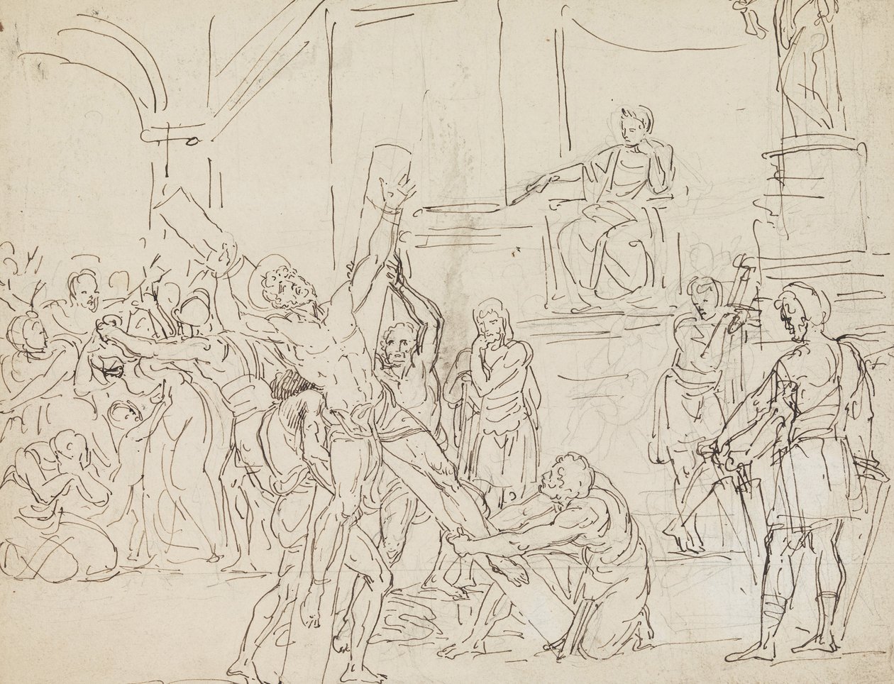 Andrews martyrium av Francesco Coghetti