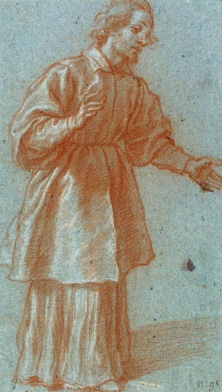 Studie av en yppersteprest av Francesco Curradi