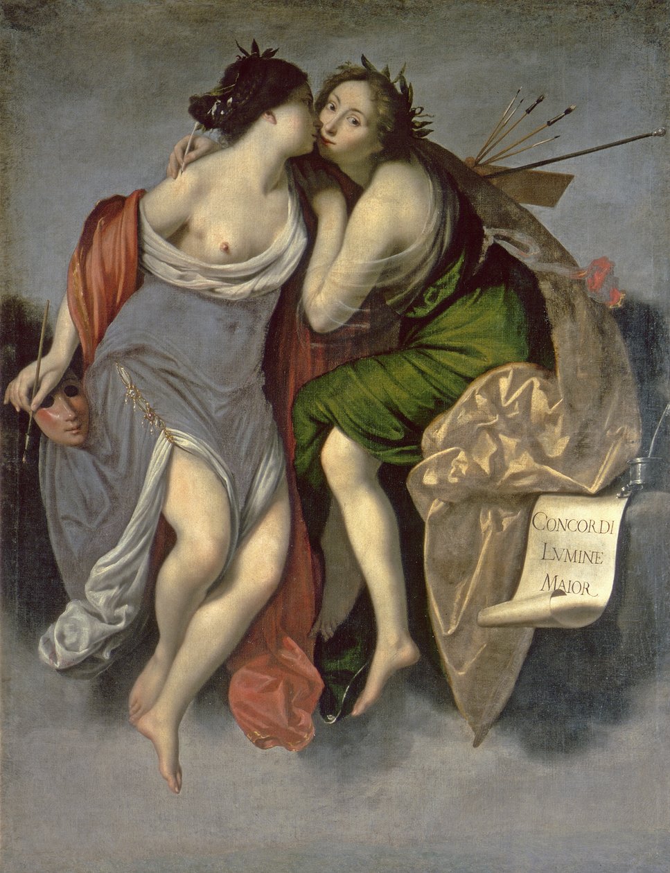 Allegory of the Union of Painting and Poetry, 1626 av Francesco Furini