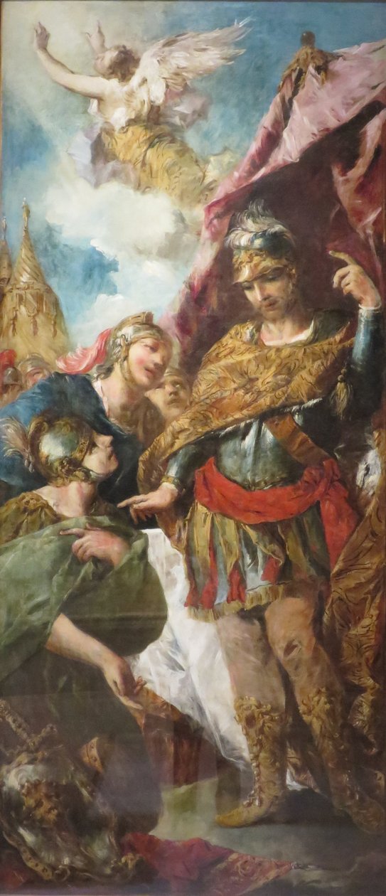 Godfrey fra Boulogne innkaller sine høvdinger til rådet av Francesco Guardi