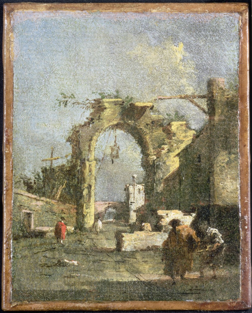 En Capriccio - Ruiner, 1700-tallet av Francesco Guardi