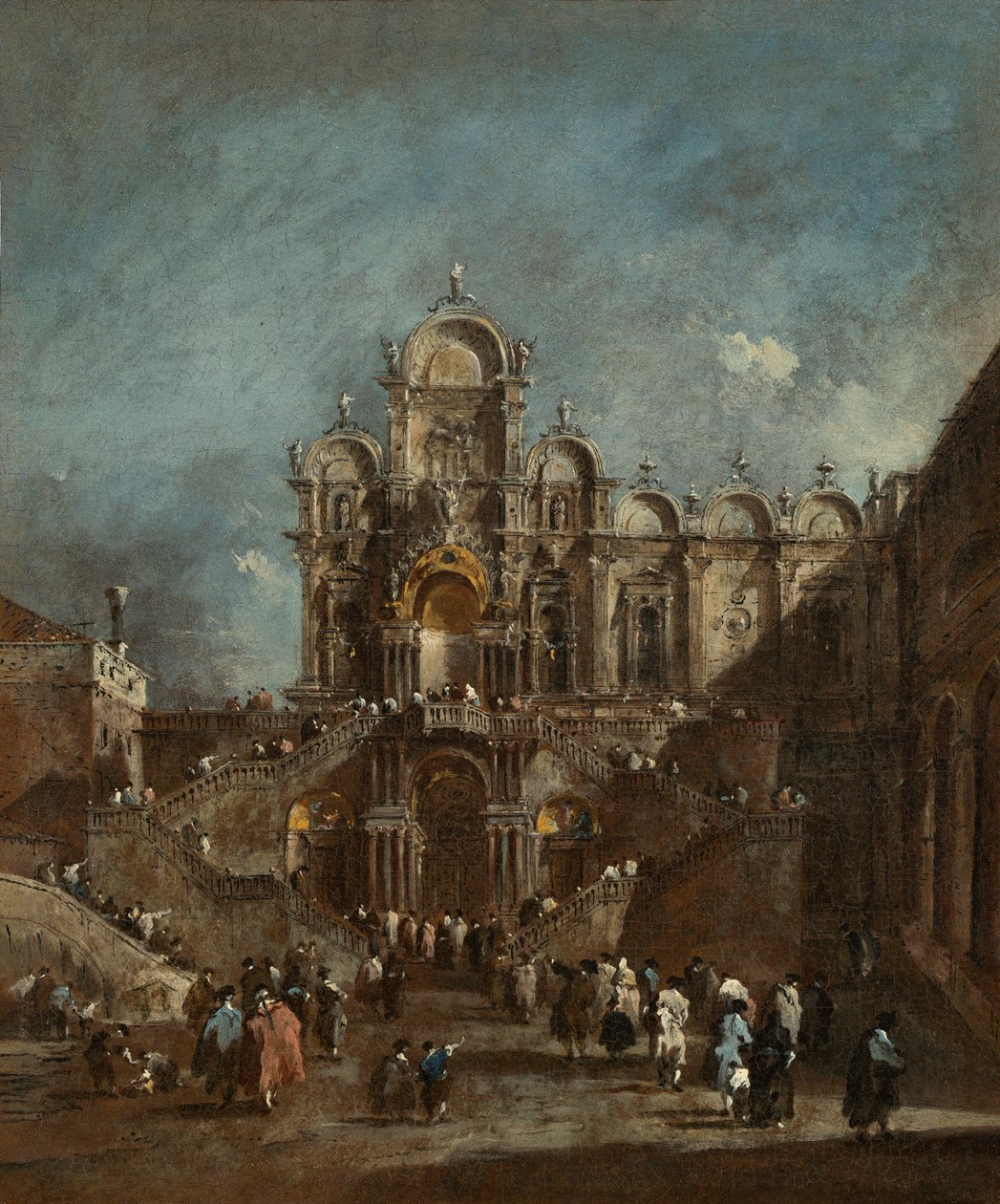 Midlertidig tribune i Campo San Zanipolo, Venezia, ca. 1782 av Francesco Guardi