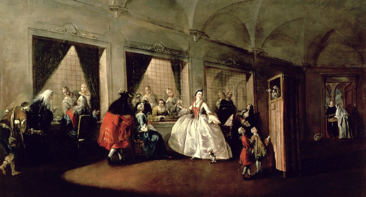 Salongen til San Zaccaria-klosteret av Francesco Guardi