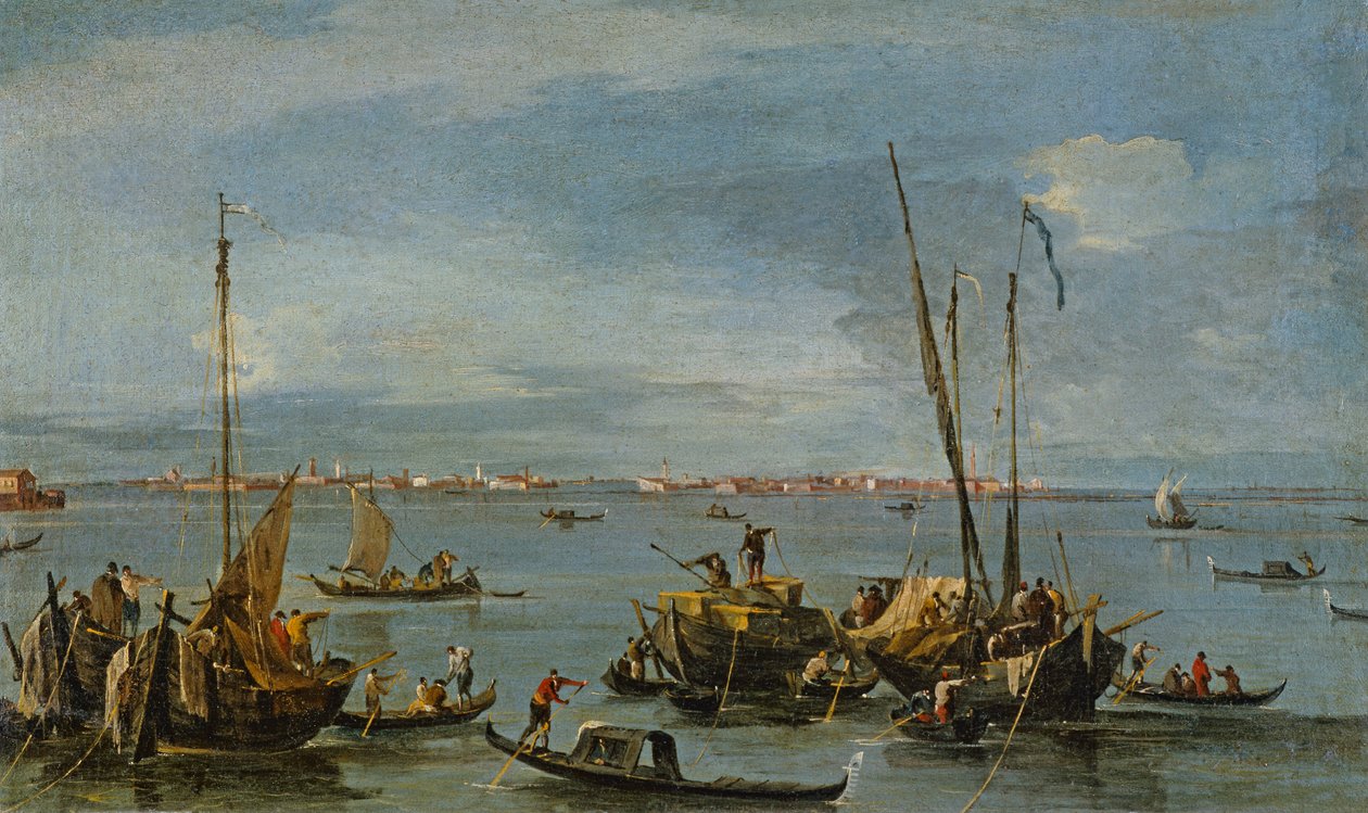 Utsikt mot Murano fra Fondamente Nuove, Venezia av Francesco Guardi