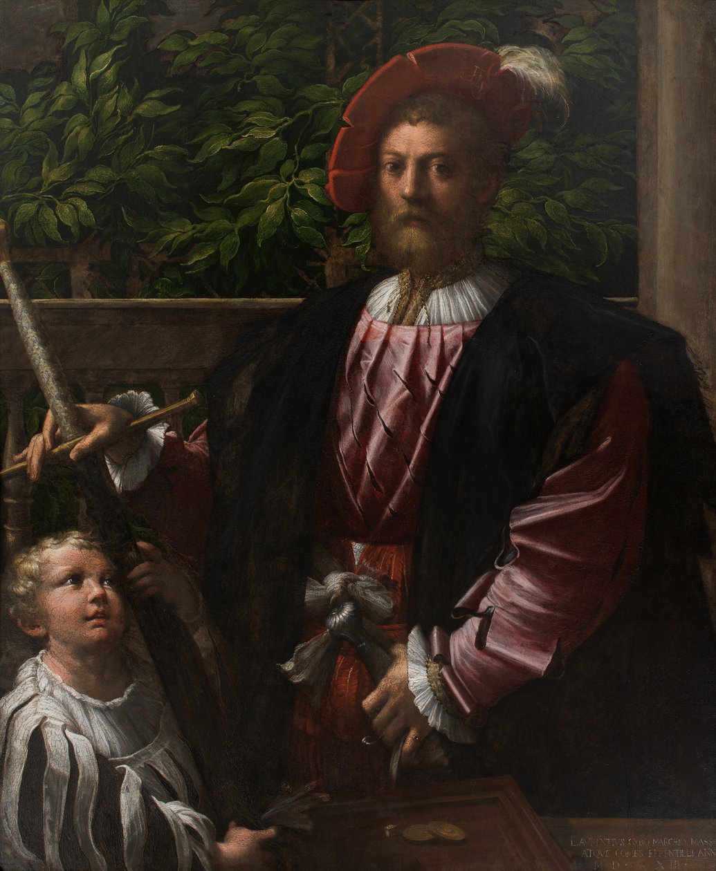 Portrett av Lorenzo Cybo av Parmigianino