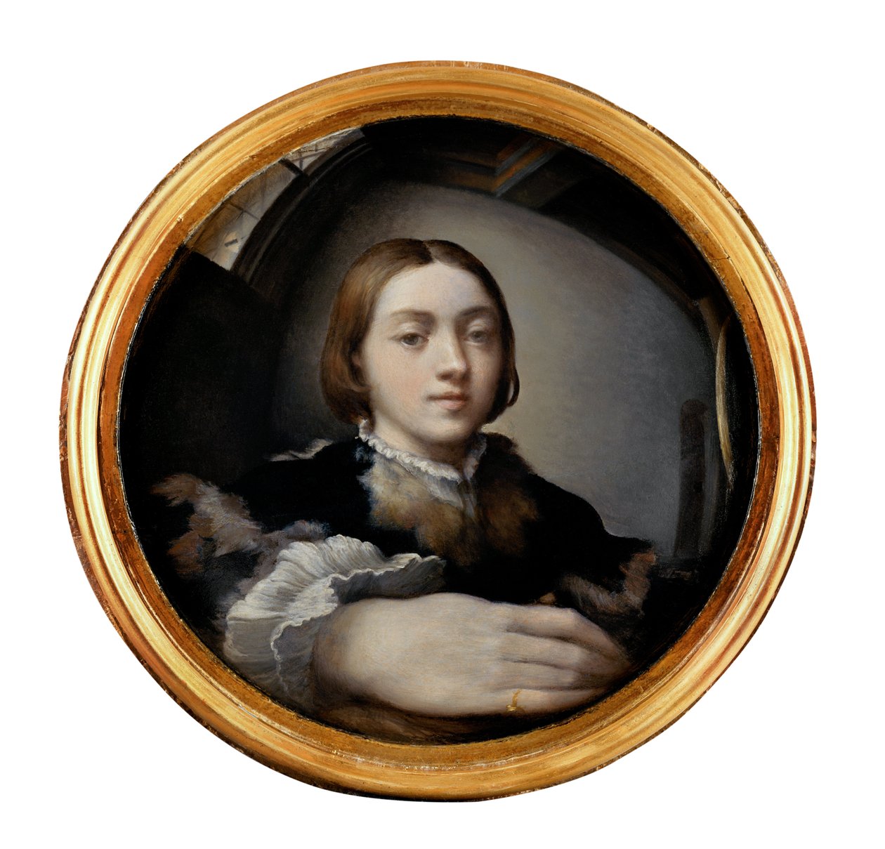 Selvportrett i et konveks speil av Parmigianino