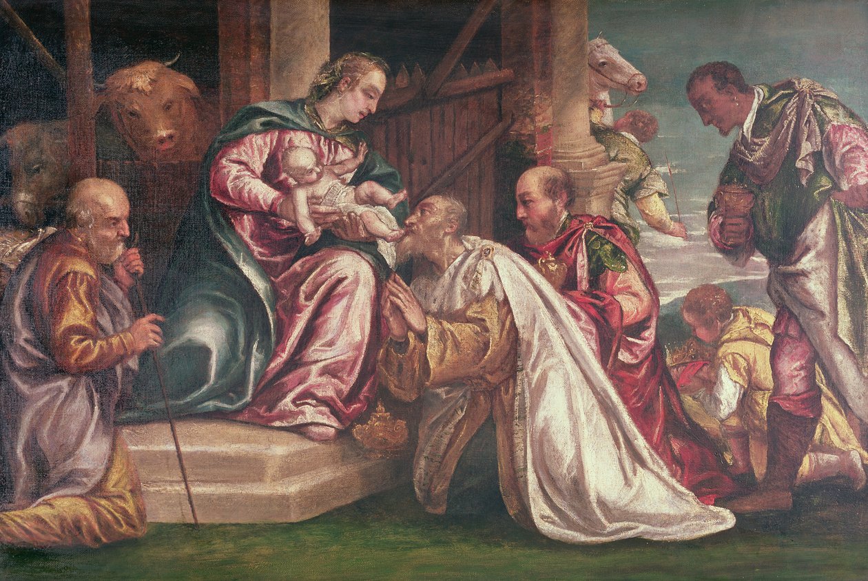 Tilbedelse av magiene av Francesco Montemezzano