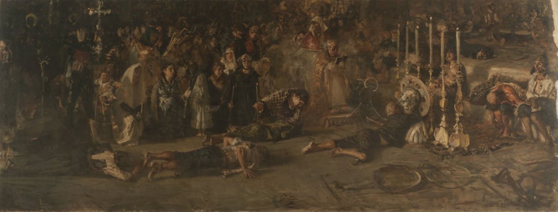 Boceton -avstemningen av Francesco Paolo Michetti
