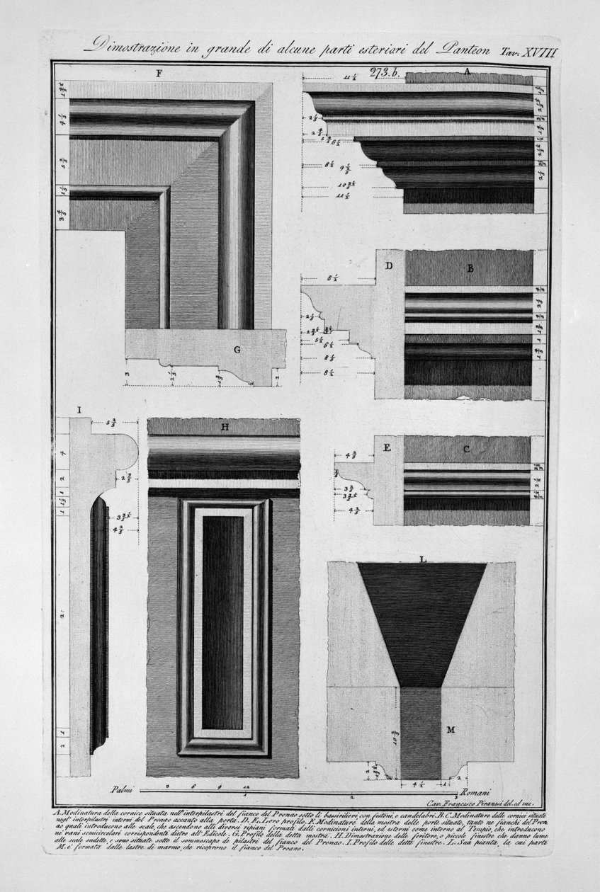 Pantheon, topp. XVI av Francesco Piranesi
