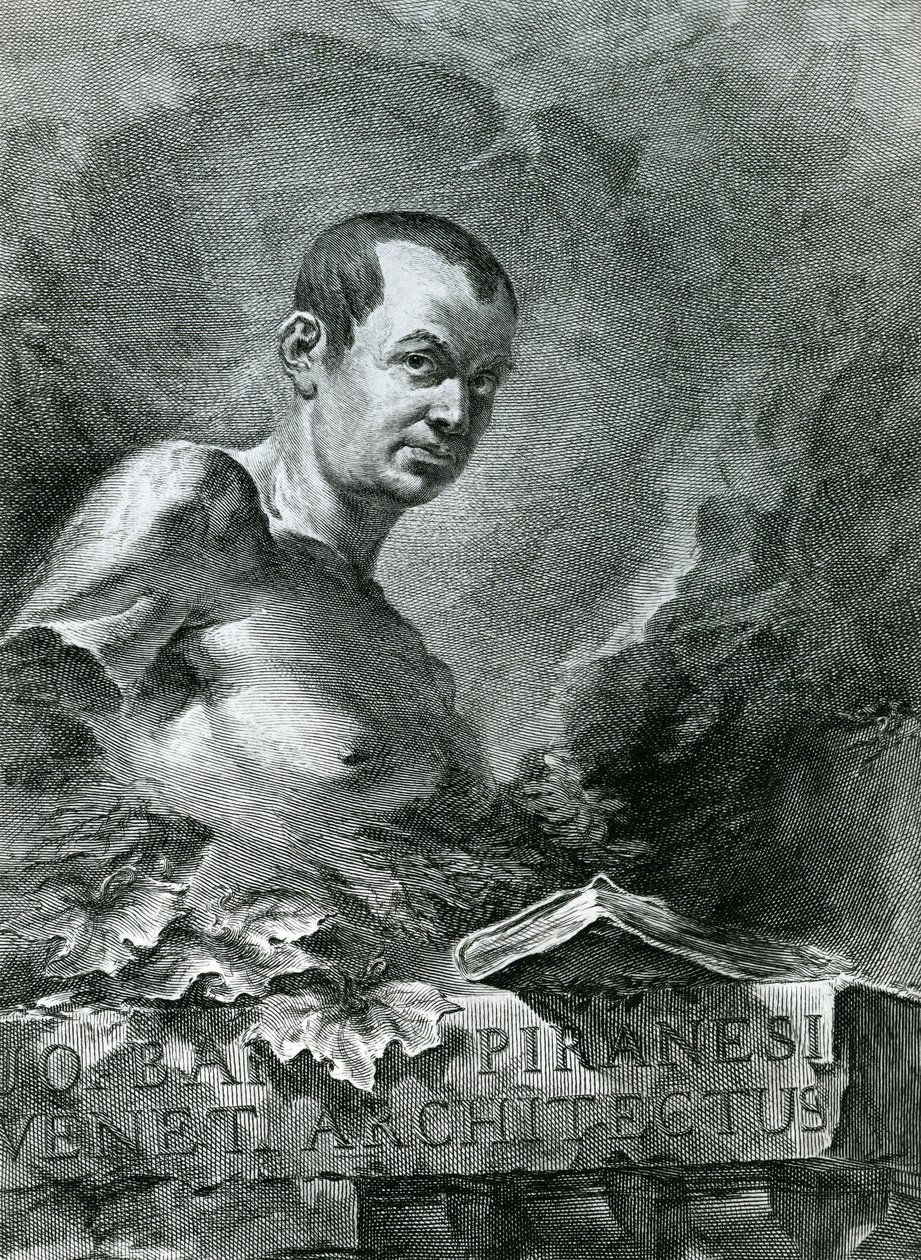 Portrett av Giovanni Battista Piranesi (1720-78), 1750 av Francesco Polanzani