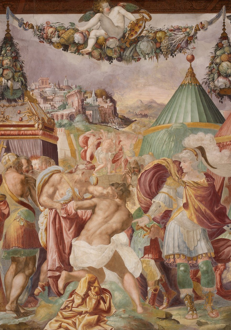 Camillo straffer den forræderiske læreren fra Falerii av Francesco de Rossi Salviati Cecchino