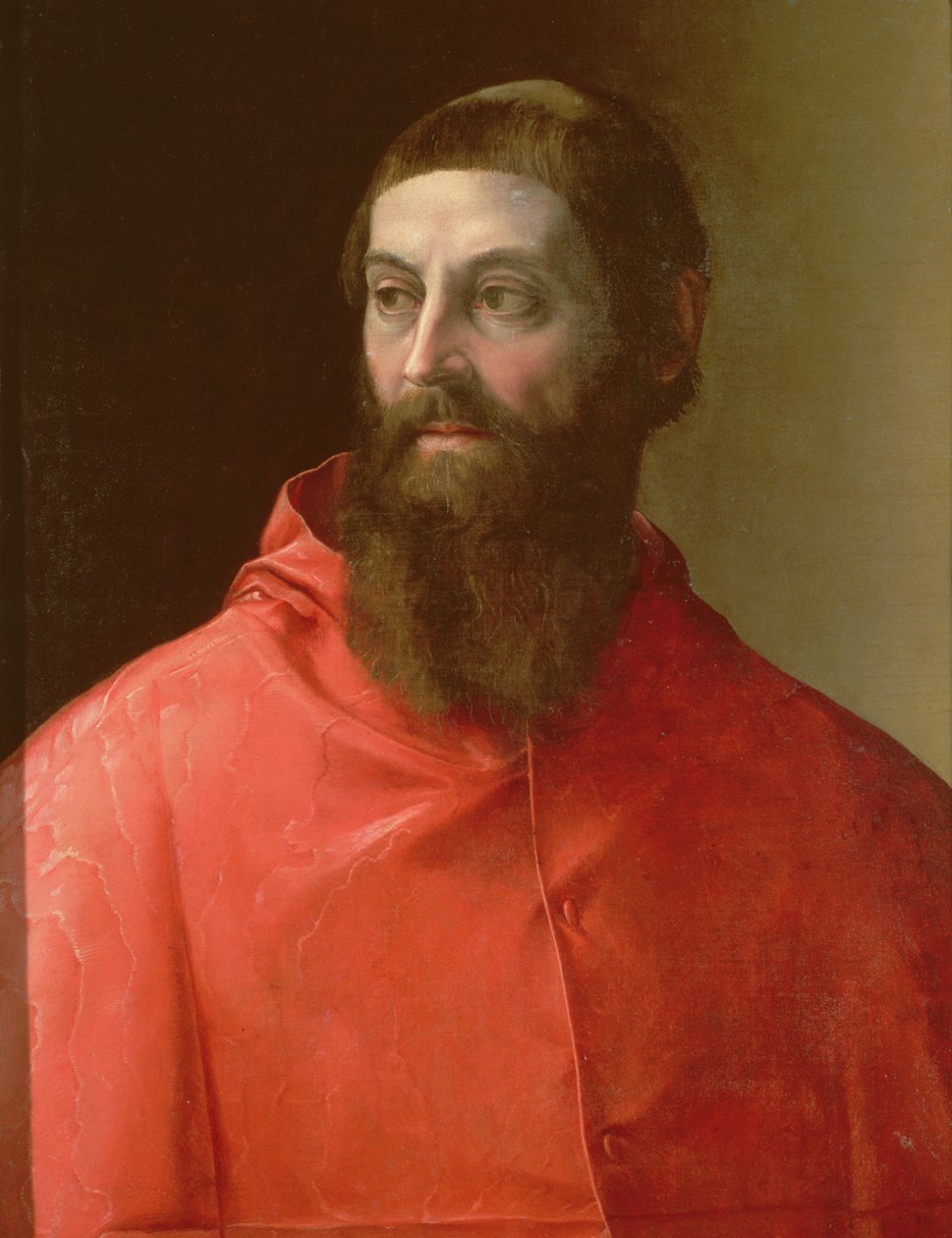 Kardinal Rudolfo Pio, biskop av Faenza (ca. 1500-64), 1528 av Francesco de Rossi Salviati Cecchino