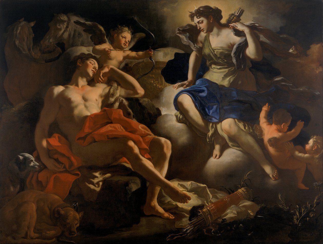 Diana og Endymion av Francesco Solimena