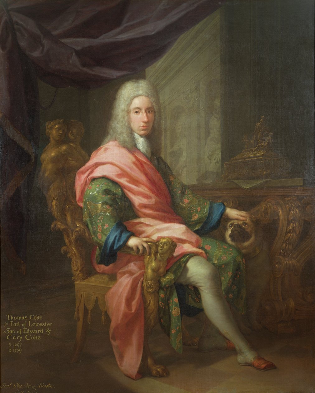 Thomas Coke (f.1698) 1. jarl av Leicester (av den første skapelsen) av Francesco Trevisani
