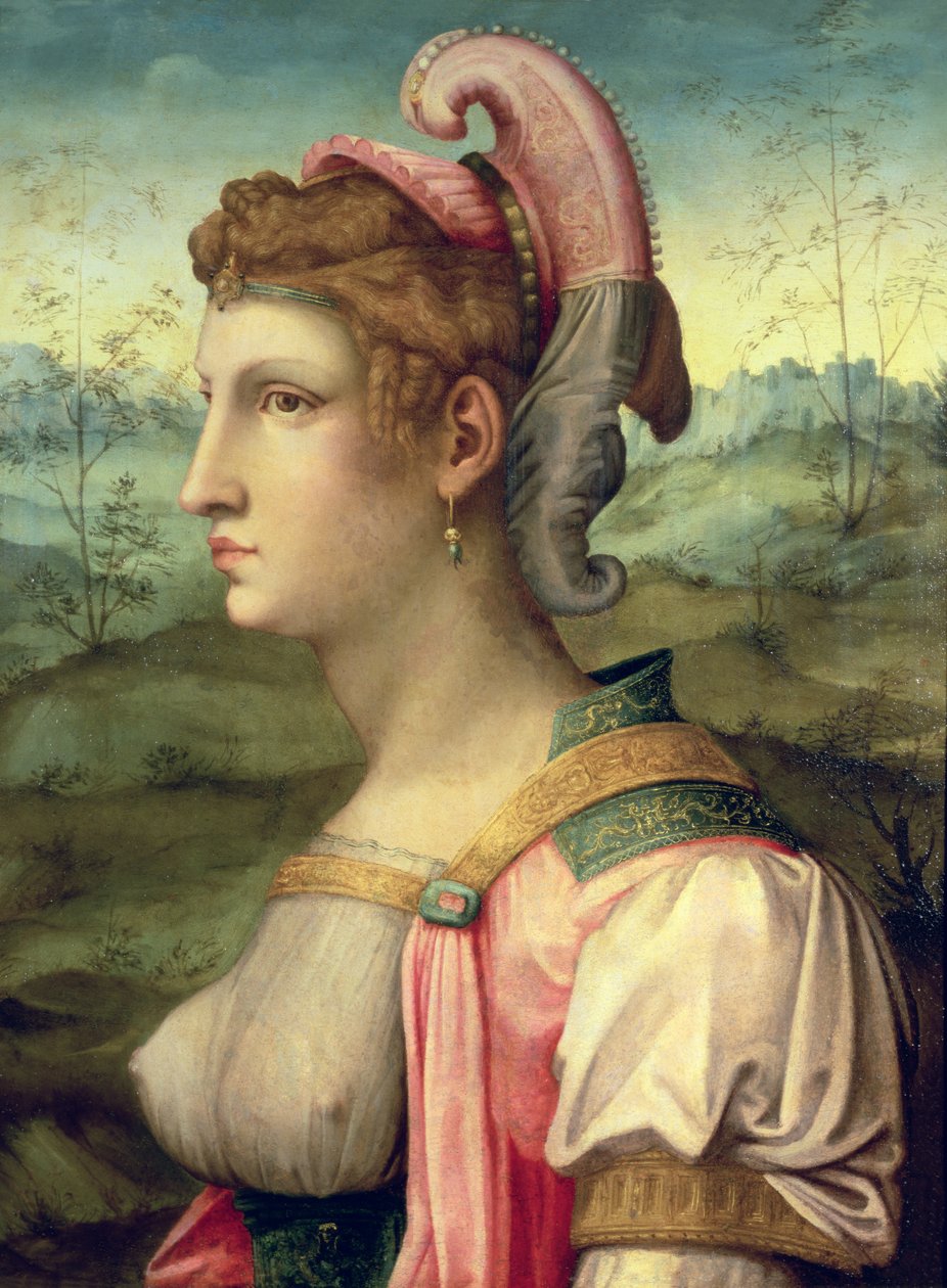 Sibyl, ca. 1540 av Francesco Ubertini Verdi Bachiacca