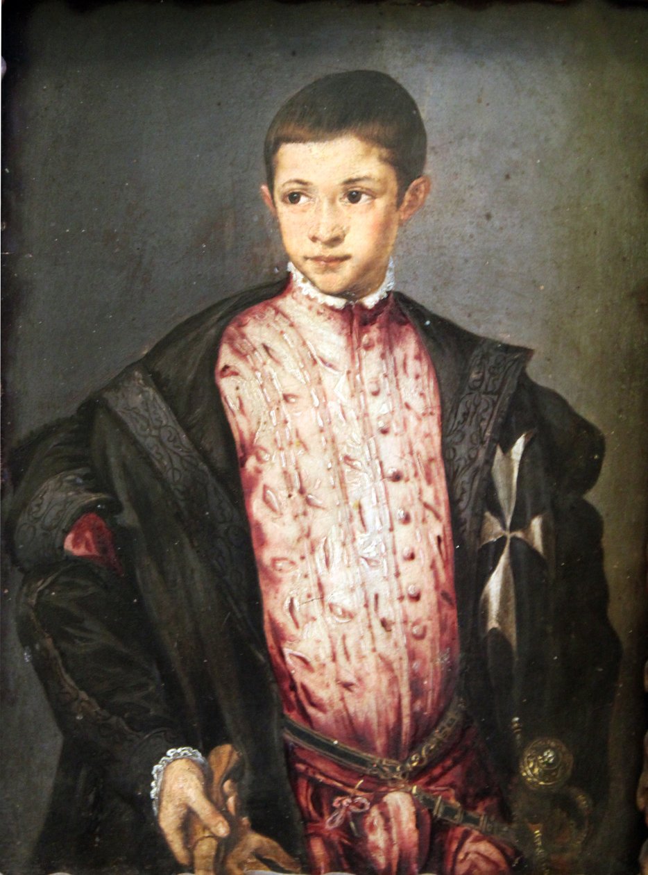 Portrett av Ranuccio Farnese (1530-1565) av Francesco de Rossi