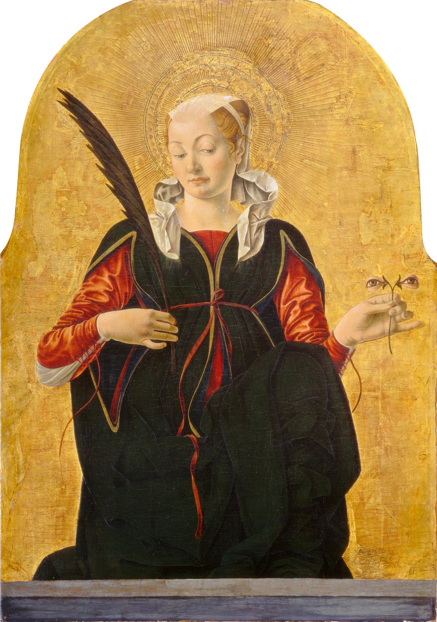 St Lucy, ca. 1473-74 (tempera på panel) av Francesco del Cossa