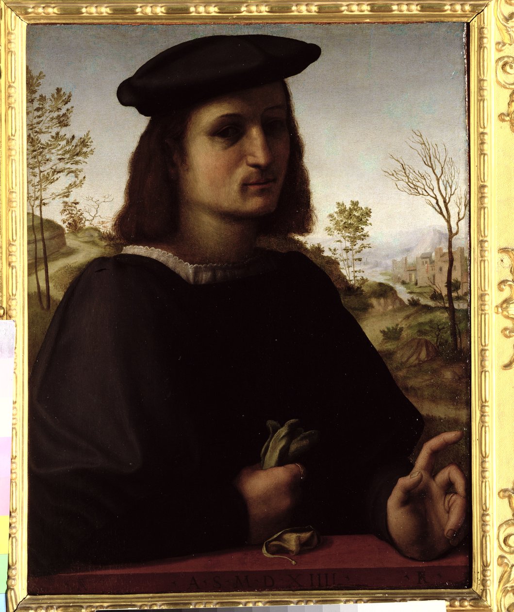 Portrett av en ungdom med hansker, 1514 av Francesco di Cristofano Franciabigio