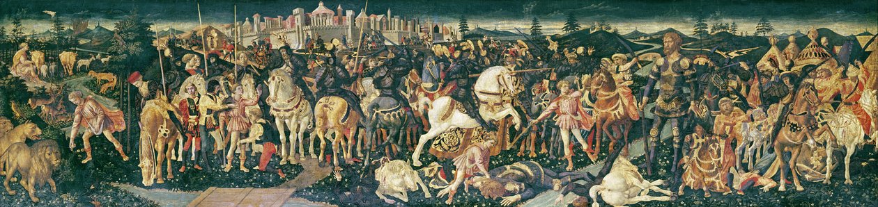 Davids og Sauls triumf, ca. 1445-55 (tempera på tre) av Francesco di Stefano Pesellino