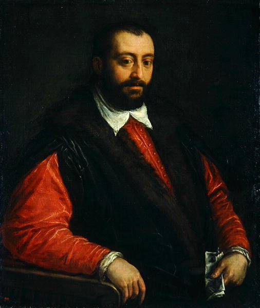 Portrett av en mann (olje på lerret) av Francesco Bassano