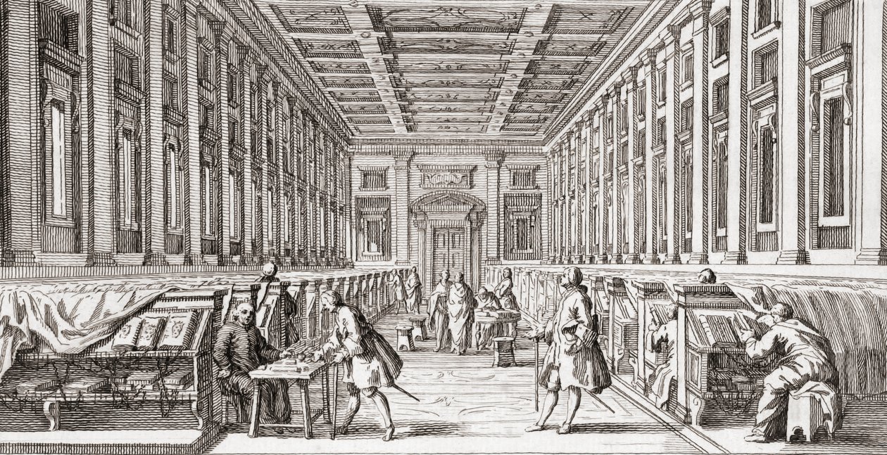 Laurentian Library, sent på 1700-tallet. av Francesco (after) Bartolozzi