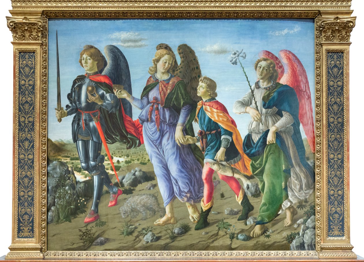 De tre erkeenglene og Tobias av Francesco (attr. to) Botticini