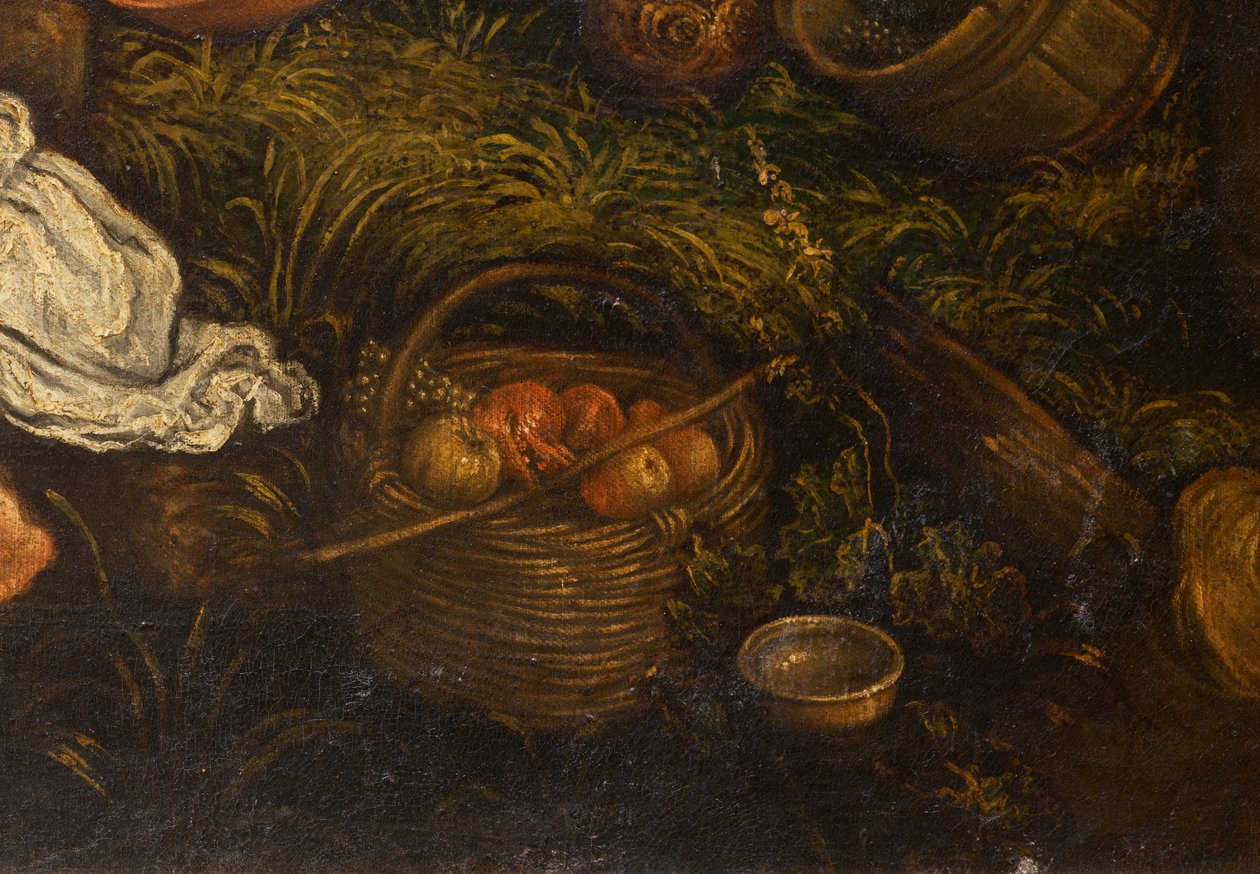 Høsthøst (drueplukking), 1585-90 (detalj av 65683) av Francesco Bassano