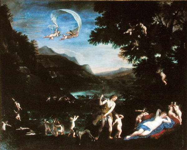Adonis ledet til Venus av Cherubs av Francesco Albani