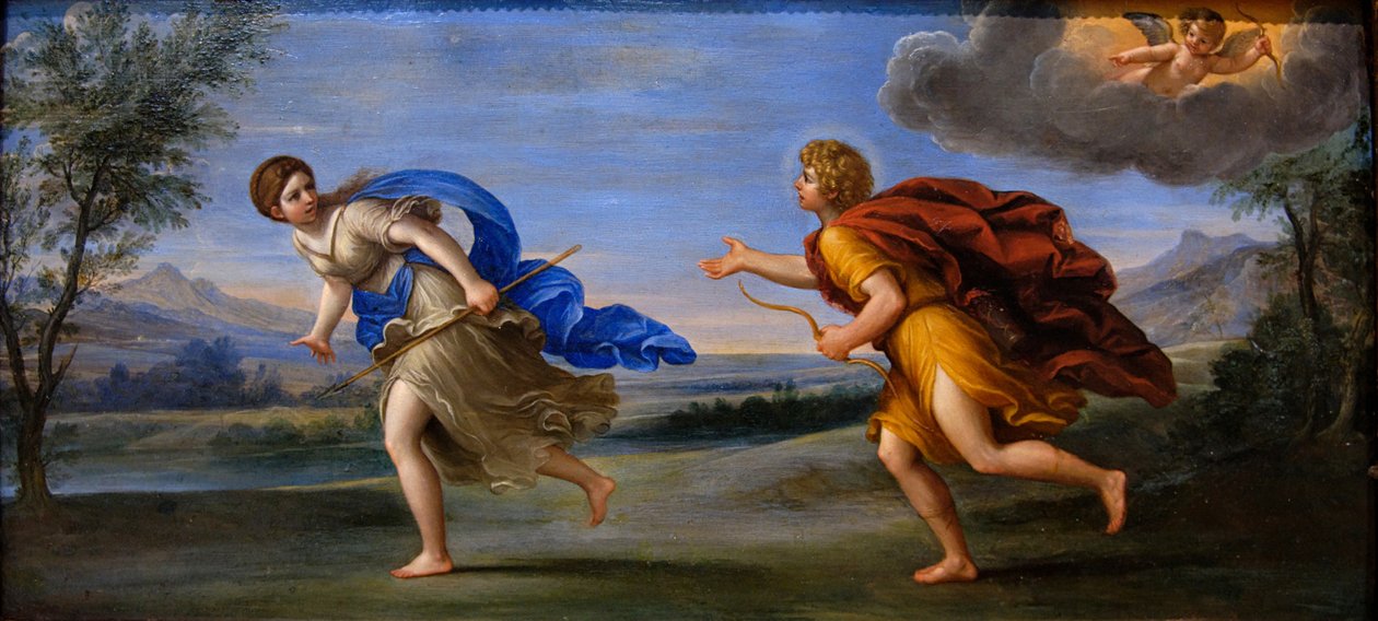 Apollo og Daphne, ca. 1615-1620 av Francesco Albani