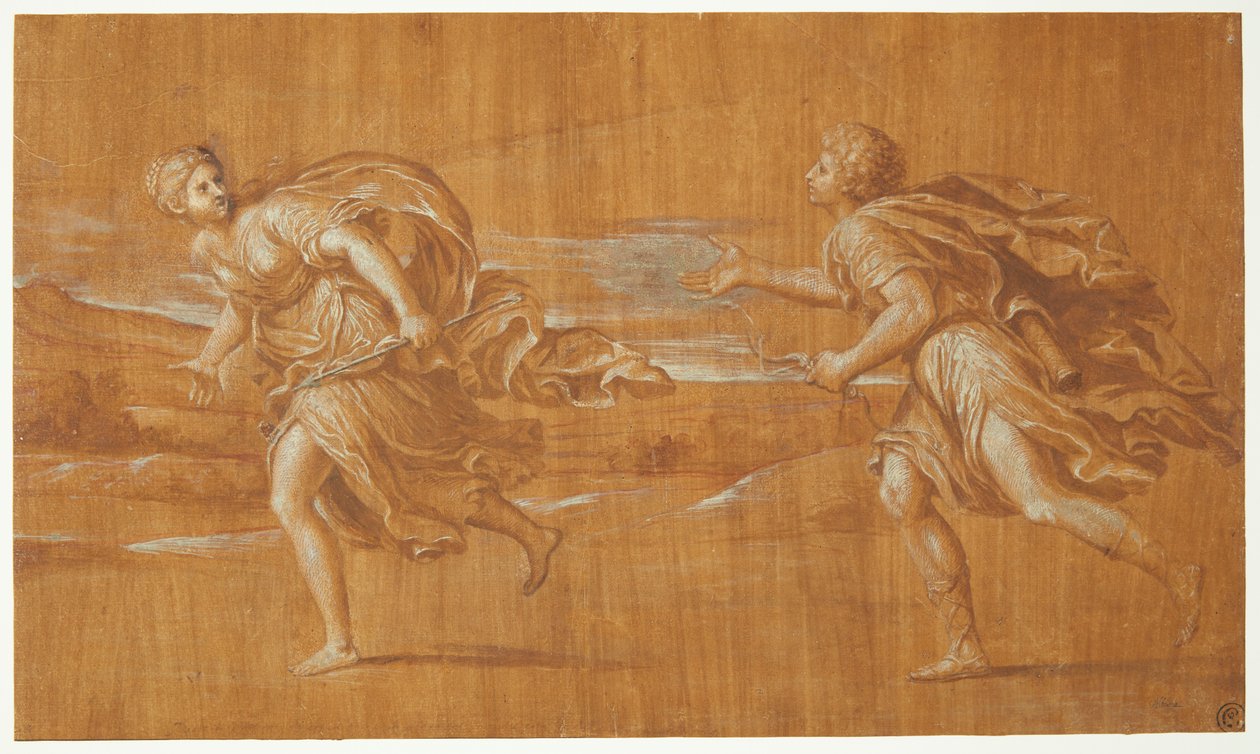 Apollon verfolgt Daphne av Francesco Albani